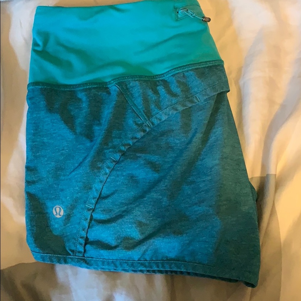 Teal Lululemon run times short